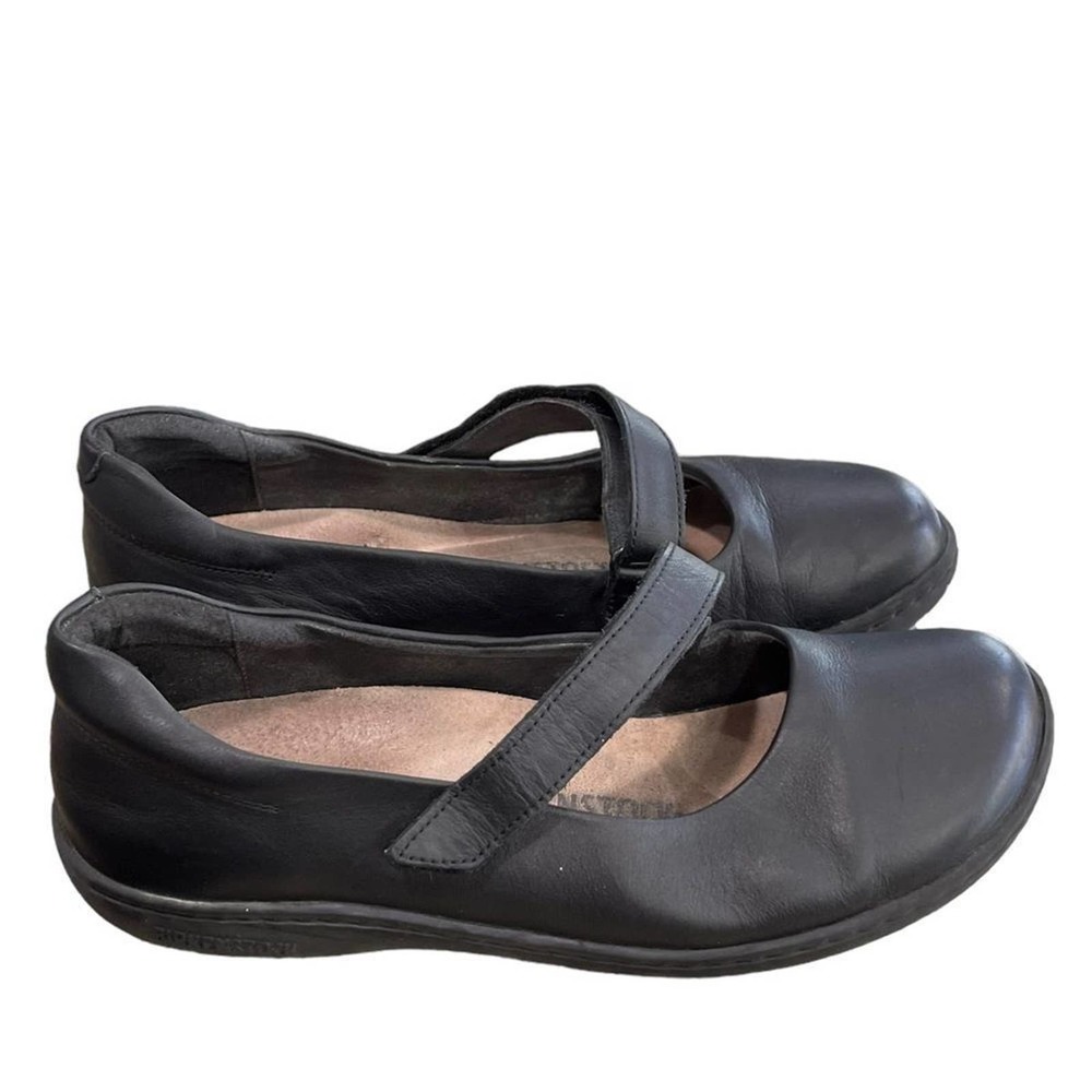 BIRKENSTOCK Black leather Lora Mary Jane loafer Size 39EU 8-8.5US